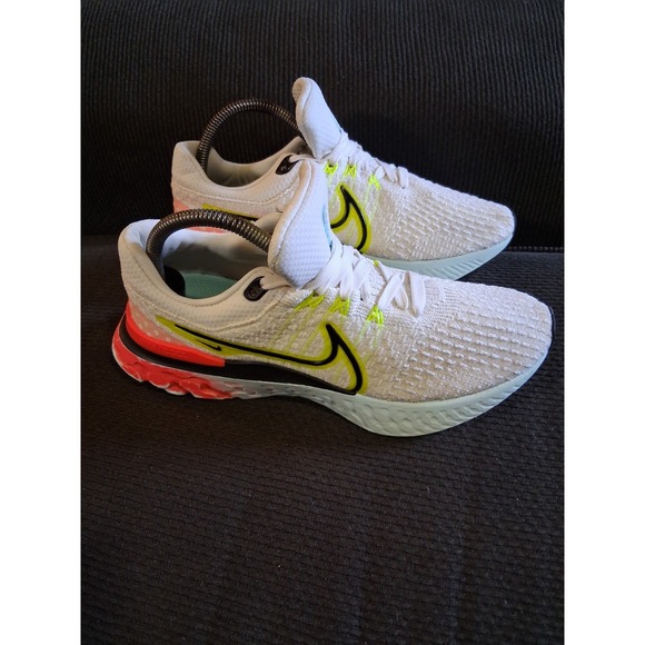 Nike Womens React Infinity Run FK 3 DX3351-100 White Running Shoes Sneakers 9 - Picture 3 of 8